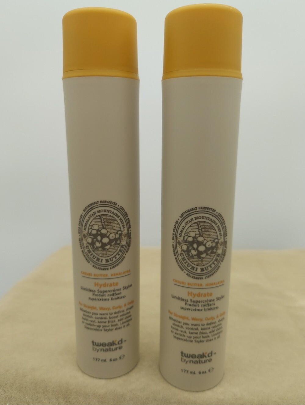 2 PACK Tweak'd by Nature Chiuri Butter Limitless Hydrate Style Cream 6 oz Each